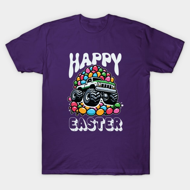 Happy Easter Monster Truck T-Shirt by hippohost